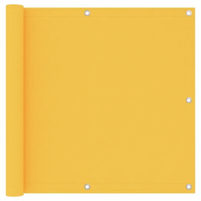 vidaXL Toldo para balcón tela oxford amarillo 90x400 cm