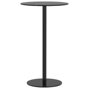 vidaXL Mesa de jard&iacute;n redonda acero negro &Oslash;60x105 cm