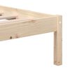 vidaXL Estructura de cama madera maciza de pino 140x190 cm