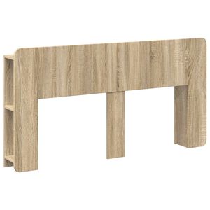 vidaXL Cabecero con armario Roble Sonoma Madera de Ingenier&iacute;a