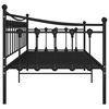 vidaXL Estructura de sof&aacute; cama sin colch&oacute;n metal negro 90x200 cm