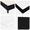 vidaXL Cama tipo Box Spring con colch&oacute;n Negro 90 x 190 cm tela