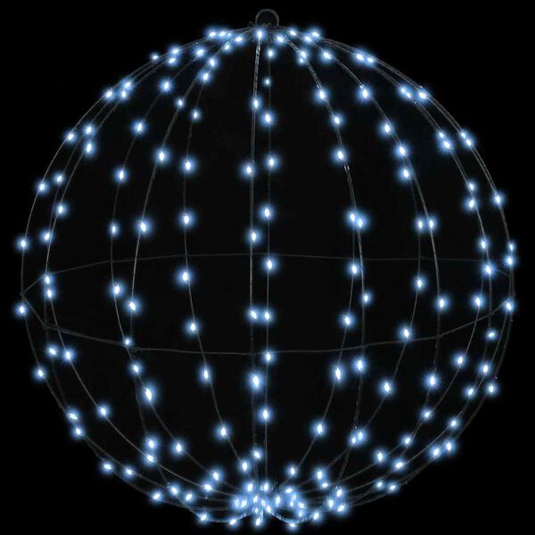 vidaXL Bola con 384 LED 2 pcs frío 60 cm Metal
