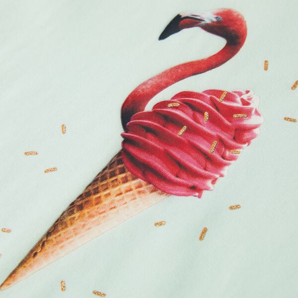 Camiseta infantil verde menta claro 92