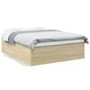 vidaXL Estructura de cama madera de ingenier&iacute;a roble Sonoma 160x200 cm