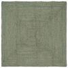 vidaXL Alfombra de &aacute;rea Verde oliva 160 x 160 cm yute