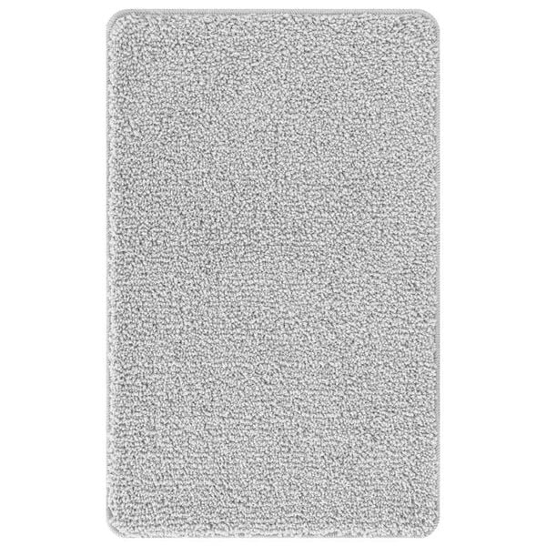 vidaXL Conjunto de alfombra de ba&ntilde;o antideslizante 2 pcs Gris PP