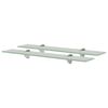 vidaXL Estantes flotantes 2 unidades vidrio 8 mm 60x20 cm
