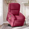 vidaXL Sill&oacute;n reclinable de masaje elevable terciopelo rojo tinto