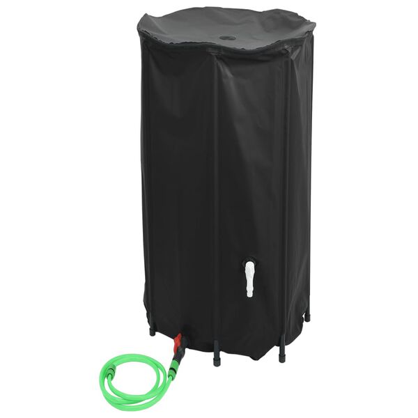 vidaXL Dep&oacute;sito de agua plegable con grifo PVC 380 l