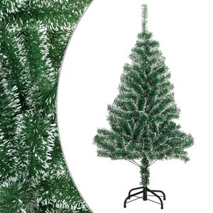 vidaXL &Aacute;rbol de Navidad artificial verde con nieve 150 cm