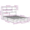 vidaXL Cama con estanter&iacute;a sin colch&oacute;n madera maciza marr&oacute;n 140x200cm