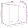 vidaXL Estantes cubo de pared 2 unidades roble Sonoma 26x15x26 cm