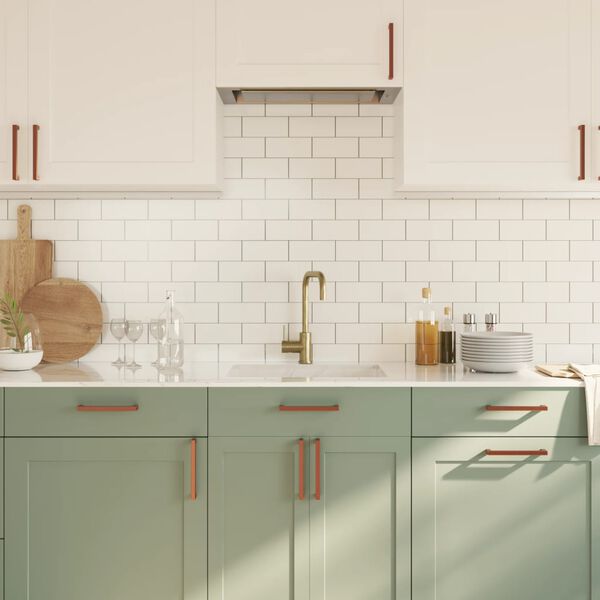 vidaXL Tiradores para armarios 20 uds acero inoxidable bronce 160 mm