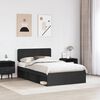 vidaXL Estructura de cama Negro 120 x 190 cm Madera de pino macizo