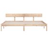 vidaXL Estructura de cama sin colch&oacute;n madera maciza 200x200 cm