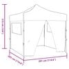 vidaXL Carpa de Fiesta Verde 291 x 291 x 315 cm Tela Oxford