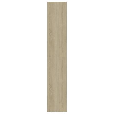 vidaXL Estantería madera contrachapada blanco y roble 36x30x171 cm