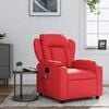 vidaXL Sill&oacute;n de masaje reclinable cuero sint&eacute;tico rojo