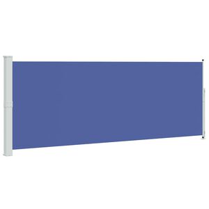 vidaXL Toldo lateral retr&aacute;ctil de jard&iacute;n azul 180x500 cm