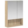vidaXL Armario con espejo de ba&ntilde;o Roble Sonoma 50 x 14,5 x 70 cm