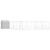 vidaXL Perrera exterior con techo acero galvanizado plata 10x10x2,5 m