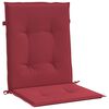 vidaXL Coj&iacute;n silla jard&iacute;n respaldo bajo 6 uds tela Oxford rojo tinto