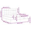 vidaXL Estructura de cama otomana colchones tela gris pardo 160x200cm