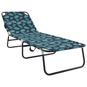 vidaXL Tumbona plegable Multicolor 188 x 57 x 86,5 cm Poli&eacute;ster