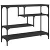 vidaXL Mesa consola madera de ingenier&iacute;a negra 100x30x75 cm