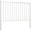 vidaXL Panel de valla Woerden con postes de acero, 1,7 x 0,75 m, blanco