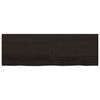 vidaXL Encimera de ba&ntilde;o madera tratada marr&oacute;n oscuro 180x60x(2-4) cm