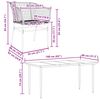 vidaXL Juego de comedor jard&iacute;n 5 piezas rat&aacute;n sint&eacute;tico marr&oacute;n