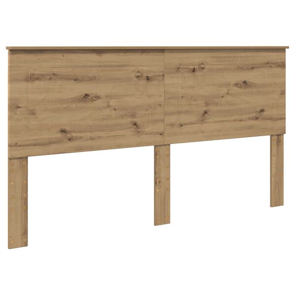 vidaXL Cabecero Roble artesanal 200 cm Madera contrachapada