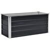 vidaXL Arriate de acero galvanizado gris antracita 100x40x45 cm