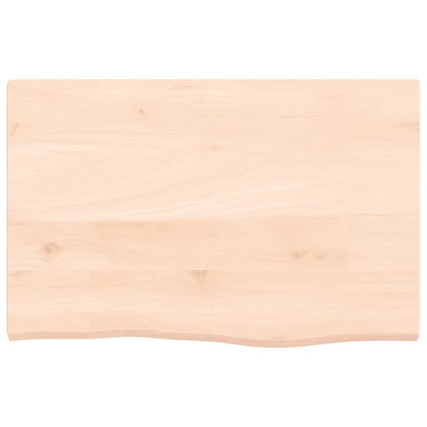 vidaXL Encimera de ba&ntilde;o madera maciza sin tratar 60x40x2 cm