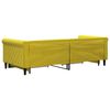 vidaXL Sof&aacute; cama nido con cajones terciopelo amarillo 90x200 cm