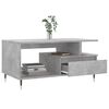 vidaXL Mesa de centro madera contrachapada gris hormig&oacute;n 90x49x45 cm