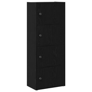 vidaXL Estanter&iacute;a de madera de ingenier&iacute;a roble negro 40x24x102 cm