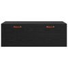 vidaXL Armario de pared Roble Negro 100 x 36,5 x 35 cm