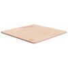vidaXL Tablero de mesa cuadrada madera de roble sin tratar 60x60x1,5cm
