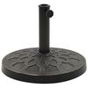 vidaXL Base de sombrilla redonda de poliresina bronce 13 kg