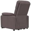vidaXL Sill&oacute;n elevable tela marr&oacute;n oscuro