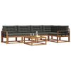 vidaXL Conjunto de sof&aacute;s de exterior 6 pcs Natural y Antracita
