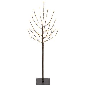 vidaXL &Aacute;rbol de Navidad LED Negro 120 cm Acero 100 LED