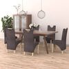 vidaXL Sillas de comedor 6 unidades tela gris taupe