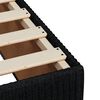vidaXL Cama box spring con colch&oacute;n tela negro 140x190 cm