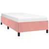vidaXL Estructura de cama sin colch&oacute;n terciopelo rosa 100x200 cm