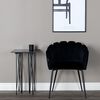 Venture Home Silla de comedor Limhamn terciopelo negro
