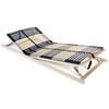 vidaXL Somier de l&aacute;minas sin colch&oacute;n con 42 listones 7 zonas 90x200 cm